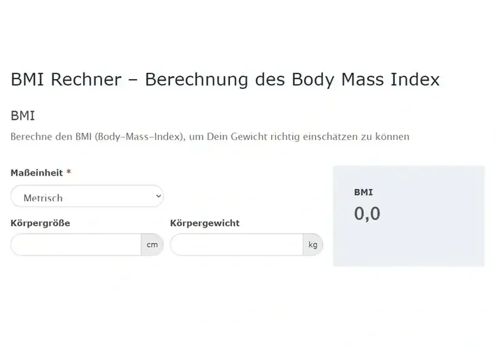 Body Mass Index Rechner